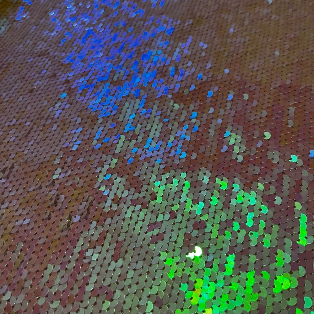 Multicolor Sequin Racerback Tank Top L - Picture 8 of 12